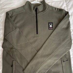 Spyder Sage Green Half-Zip Pullover